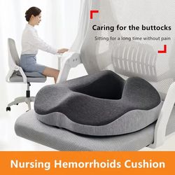 donut shape memory foam cushion for tailbone sciatica and hemorrhoid pain relief