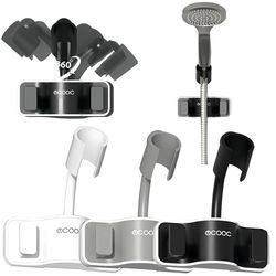 drill free adjustable shower head holder and storage bracket for bathroom wall mounting