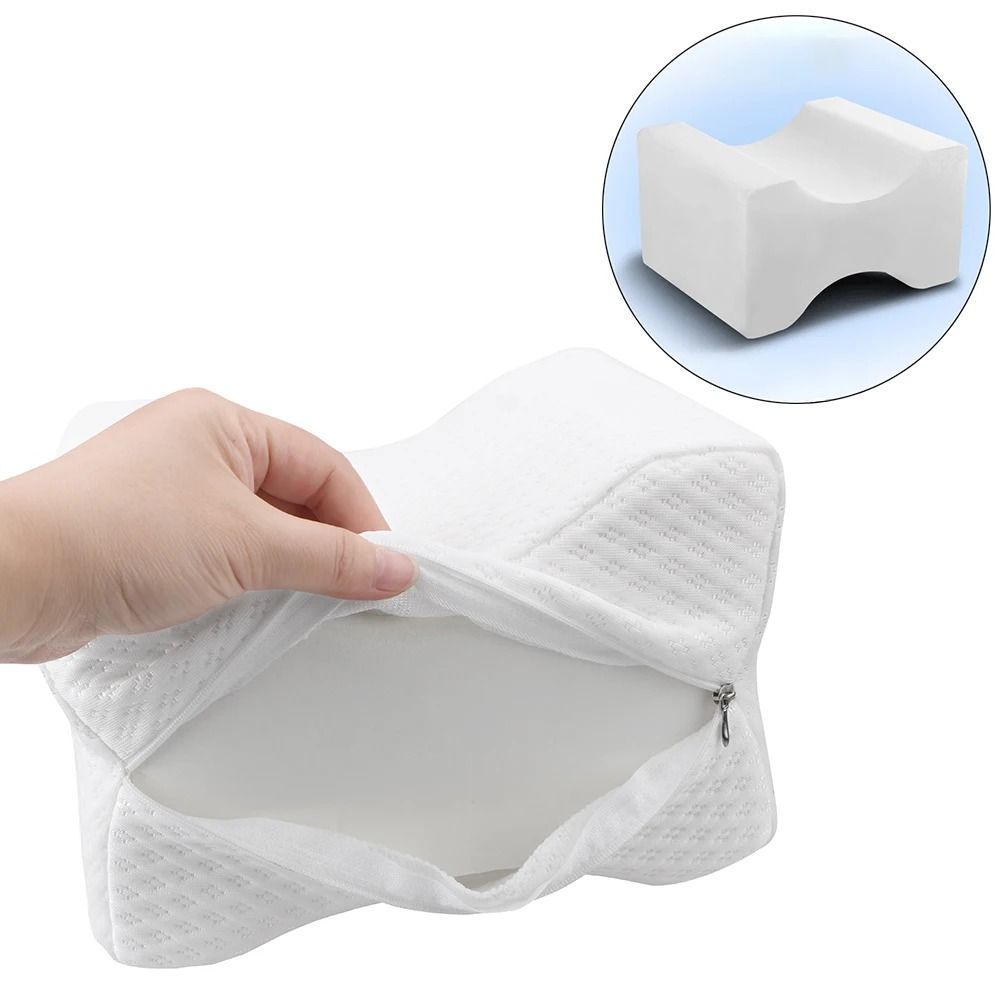 Memory Foam Knee Pillow For Side Sleepers  Orthopedic Back Hip And Leg Support Cushion For Pregnanc 3