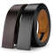 Black And Brown Genuine Leather Belt Strap Without Buckle  Plus Size Waist Belts In 130 To 150 Cm L 0