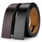 Black And Brown Genuine Leather Belt Strap Without Buckle Plus Size Waist Belts In 130 To 150 Cm L 0
