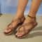 Women Casual Flat Sandals With Clip On Design In Brown For Comfort And Daily Wear 3