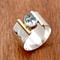 Elegant Wide Band Zirconia Ring For Women With Bold Geometric Style And Vintage Charm 4