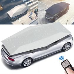 smart automatic car umbrella canopy with sun protection and waterproof cover for all weather