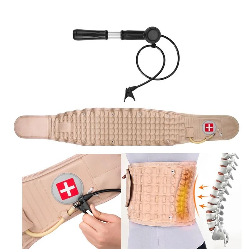 Adjustable Air Traction Back Brace For Lumbar Relief And Posture Support 3