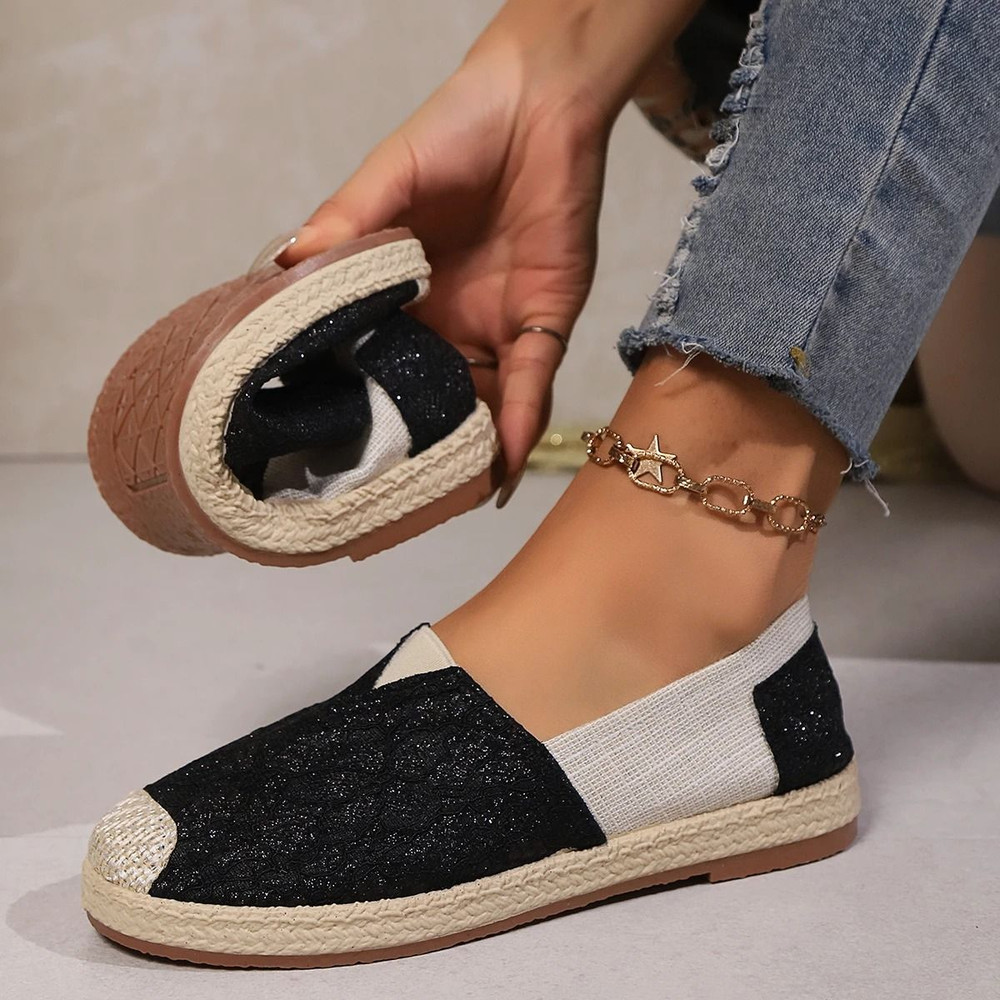 Lightweight SlipOn Casual Loafers For Women Lace Design Comfortable Everyday Sneakers 2