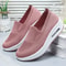 Lightweight Air Platform Slip On Sneakers For Women Casual Comfort Walking Shoes With Wedge Heel 0