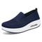 Lightweight Air Platform Slip On Sneakers For Women Casual Comfort Walking Shoes With Wedge Heel 9