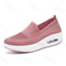 Lightweight Air Platform Slip On Sneakers For Women Casual Comfort Walking Shoes With Wedge Heel 3