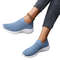 Women Slip On Knit Running Sneakers With Memory Foam Lightweight Sole For Walking Yoga And Workouts 0