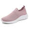 Women Slip On Knit Running Sneakers With Memory Foam Lightweight Sole For Walking Yoga And Workouts 8