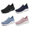 Women Slip On Knit Running Sneakers With Memory Foam Lightweight Sole For Walking Yoga And Workouts 1