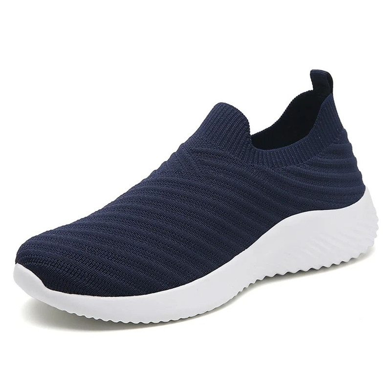 Women Slip On Knit Running Sneakers With Memory Foam Lightweight Sole For Walking Yoga And Workouts 6