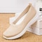 Women Slip On Fly Weave Cloth Flats Lightweight Walking Shoes For Spring And Autumn Comfort 4