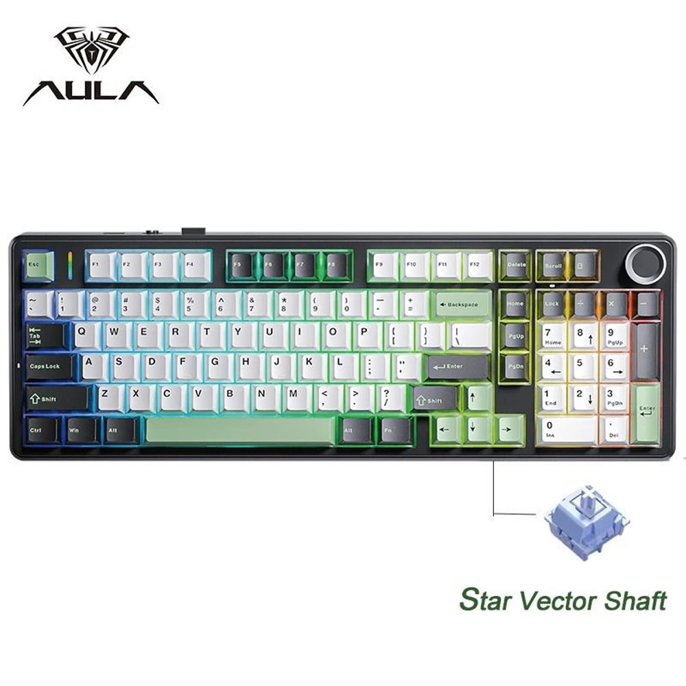 AULA F99PRO Wireless Mechanical Gaming Keyboard With Knob And Hot Swappable Gasket Mount 11