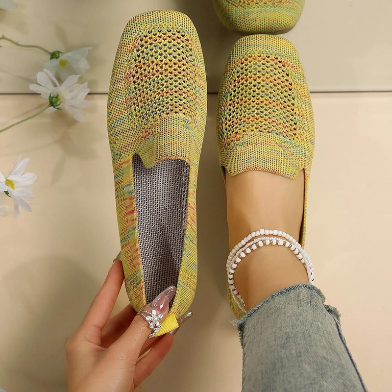 Fashion Womens Slip On Casual Sneakers Lightweight Trainers 5