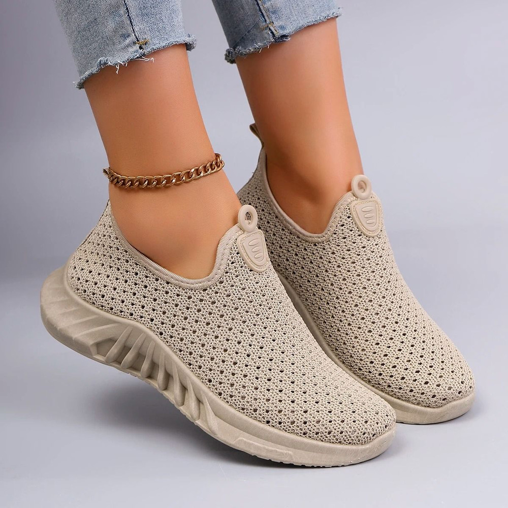 Womens Breathable Mesh Flat Sneakers For Everyday Comfort 4