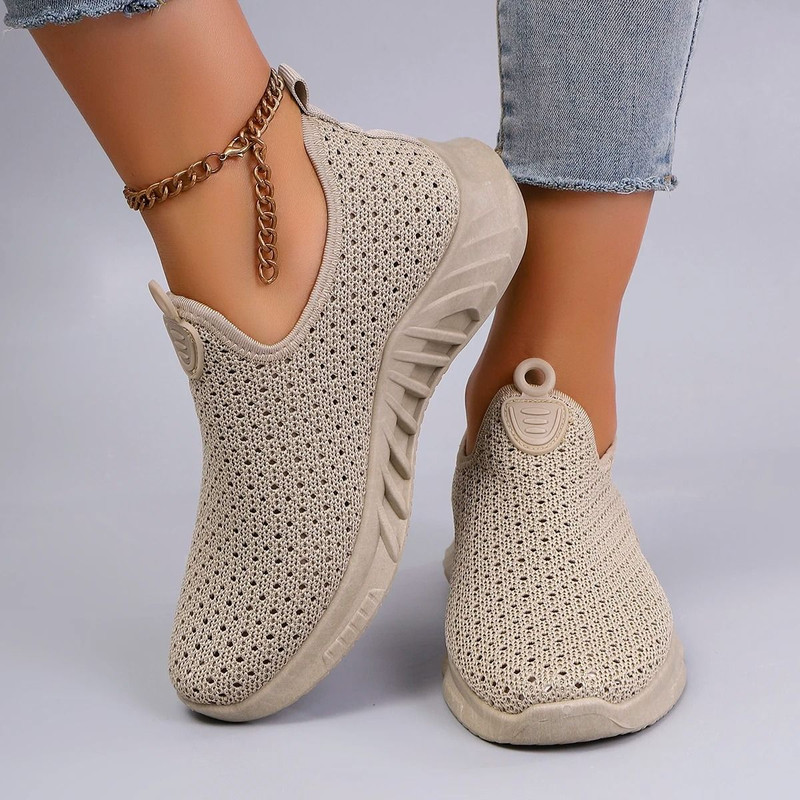 Womens Breathable Mesh Flat Sneakers For Everyday Comfort 6