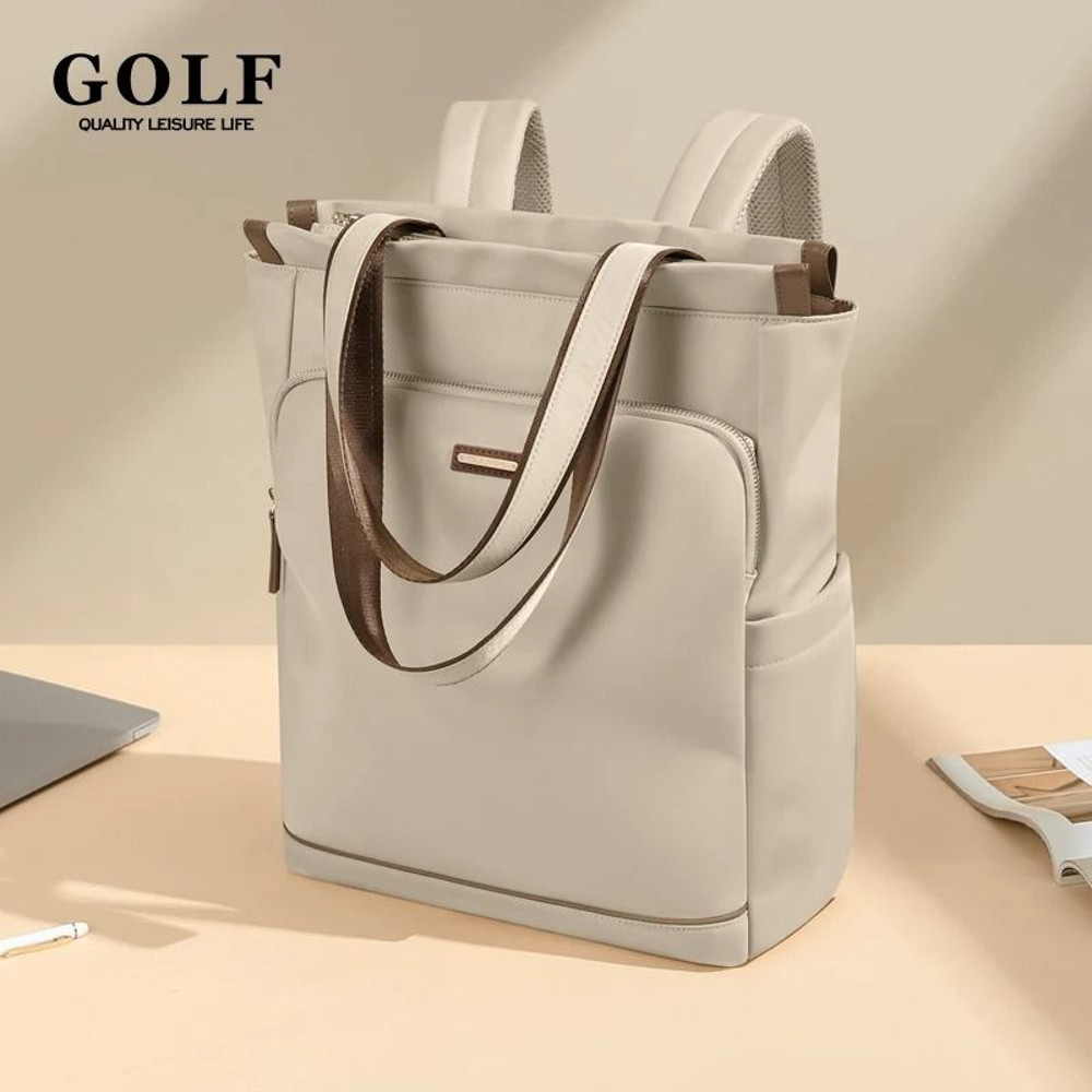 GOLF Womens Backpack Convertible Shoulder Bag With Laptop Sleeve And Hidden Pocket 0