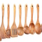1 To 10 Piece Smooth Teak Wooden Cooking Spoons Set 12