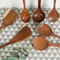 1 To 10 Piece Smooth Teak Wooden Cooking Spoons Set 2