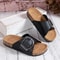 Womens Solid Color Buckle Cover For Flat Heeled Slippers 6