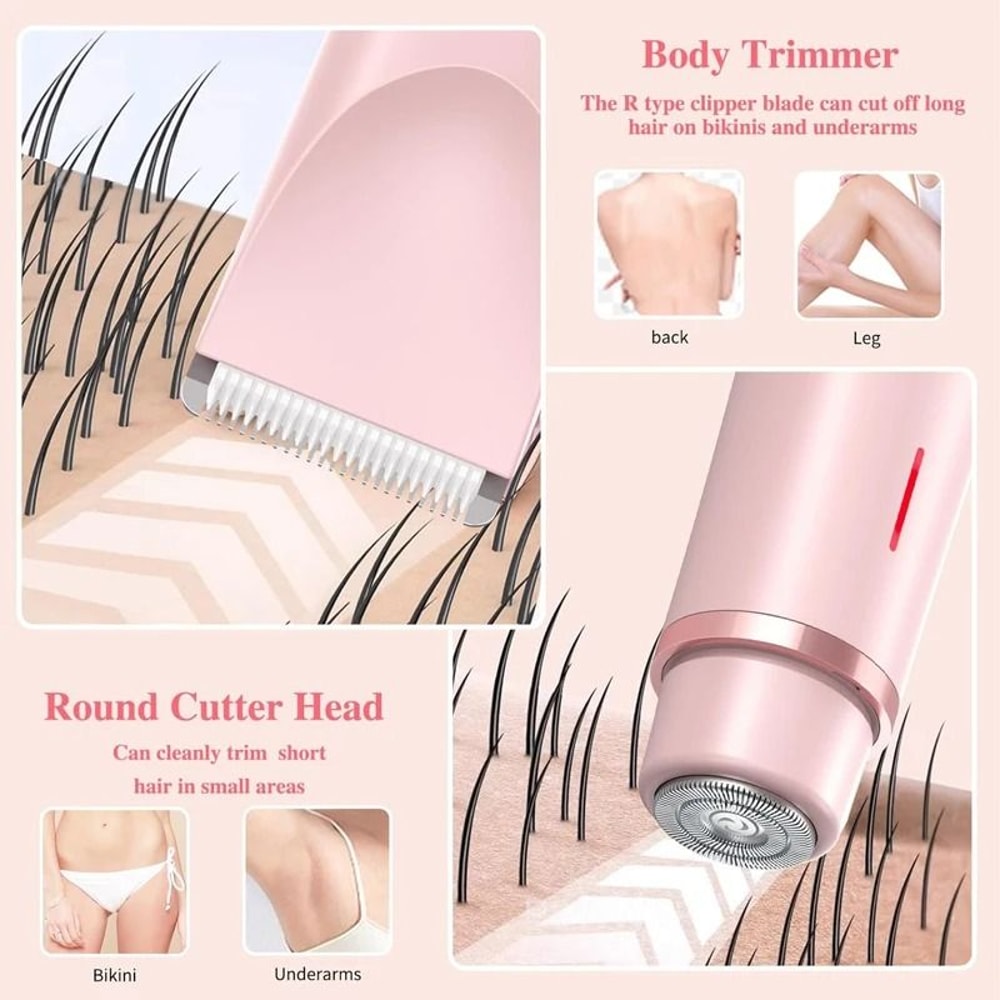 Electric Razor Women Shaver Painless Epilator For Facial And Body Hair 5