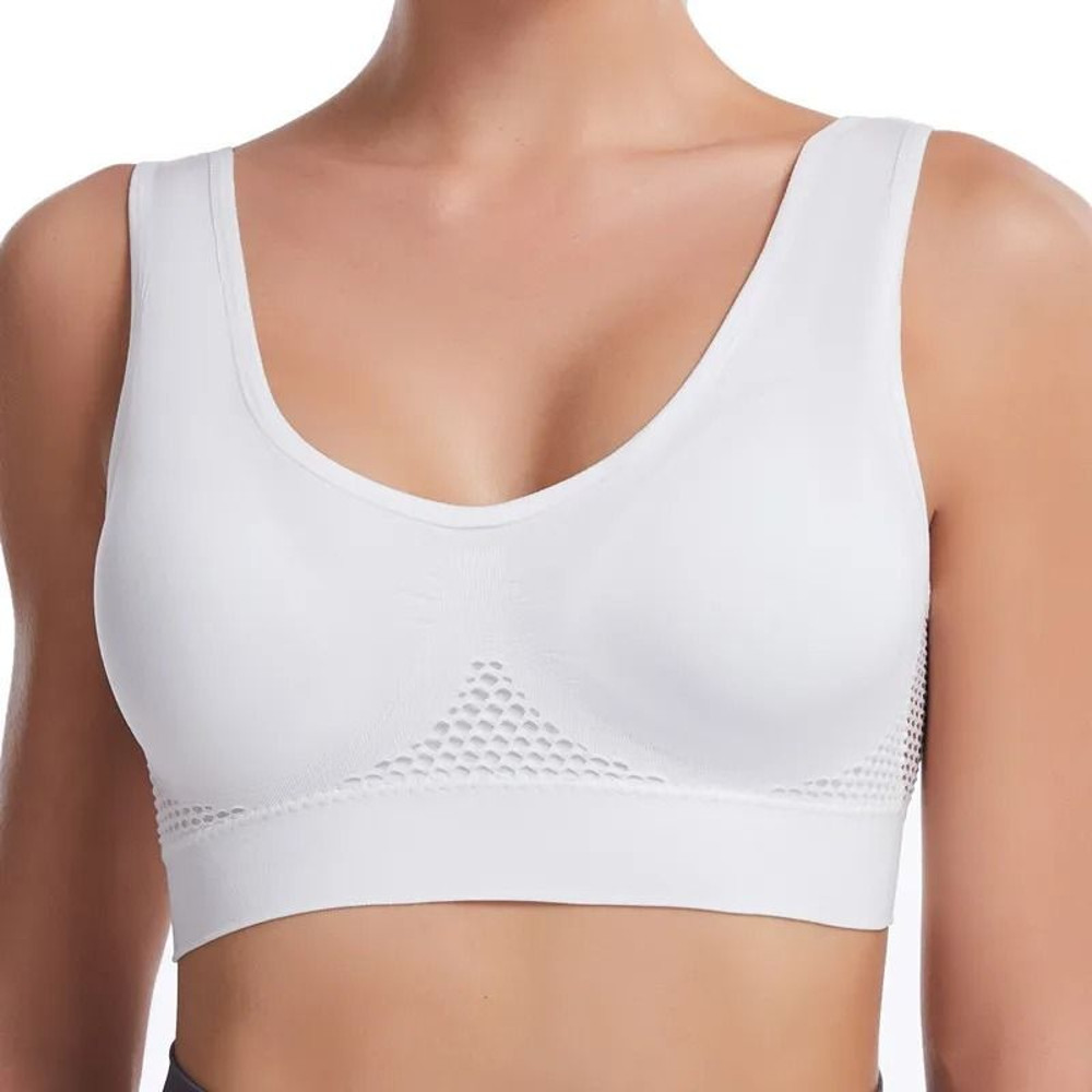 Plus Size Seamless Push Up Sports Bra Breathable Comfortable 8
