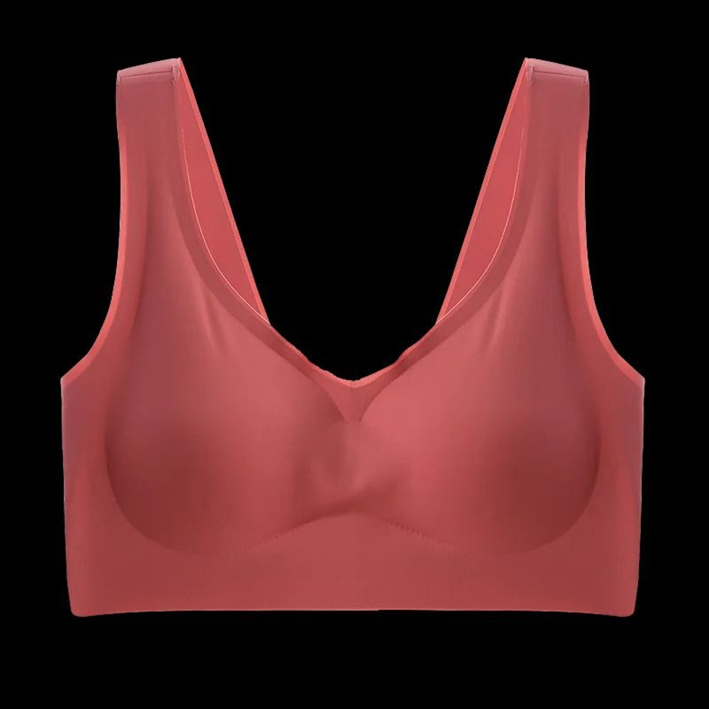 M To 7XL Seamless Plus Size Wireless Push Up Sport Bra 2