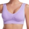 S To 7XL Plus Size Grid Air Hole Wireless Sports Bra For Yoga Running 10