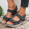 Womens Summer Wedge Sandals Lightweight Casual Platform Plus Size 6