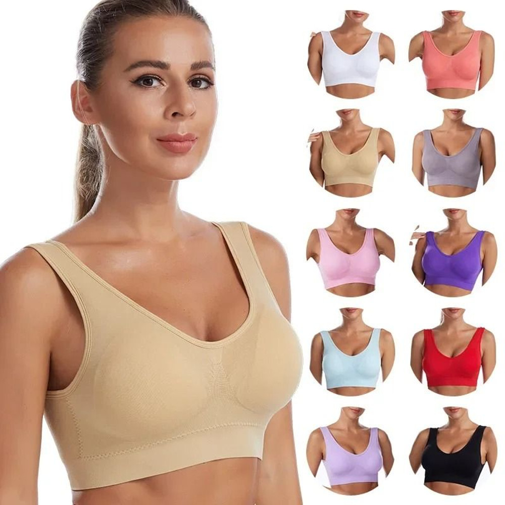 Womens Seamless Push Up Sports Bra With Padded Support For Gym Yoga And Fitness In Multiple Sizes 0