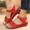 Women Summer Wedge Sandals Non Slip Casual Platform Shoes Comfortable Fashion Footwear 0