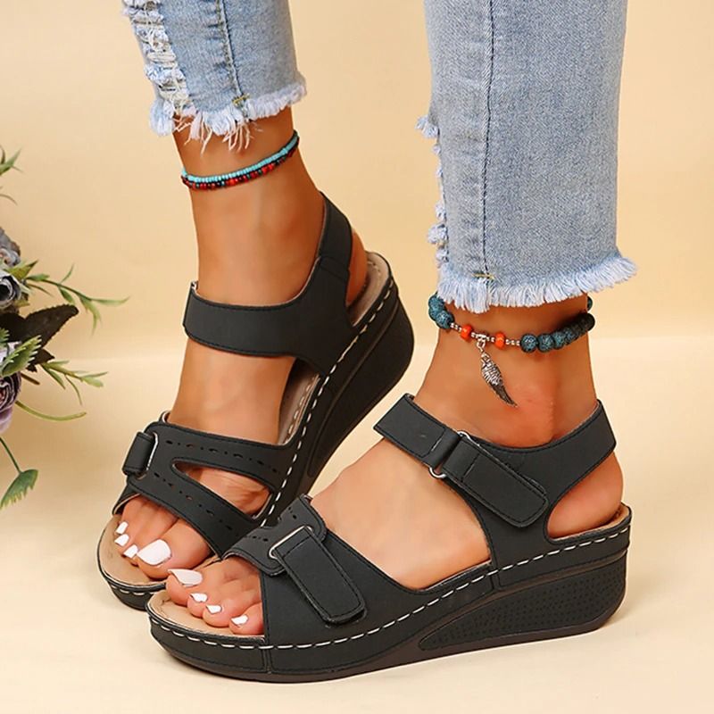 Women Summer Wedge Sandals Non Slip Casual Platform Shoes Comfortable Fashion Footwear 1