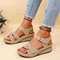 Women Summer Wedge Sandals Non Slip Casual Platform Shoes Comfortable Fashion Footwear 2