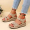 Women Summer Wedge Sandals Non Slip Casual Platform Shoes Comfortable Fashion Footwear 2