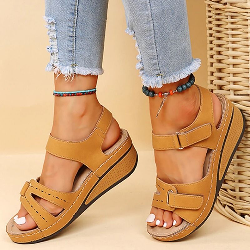 Women Summer Wedge Sandals Non Slip Casual Platform Shoes Comfortable Fashion Footwear 7