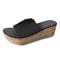 Womens Open Toe Leather Platform Summer Slippers With Wedge Sole For Beach And Casual Wear 5