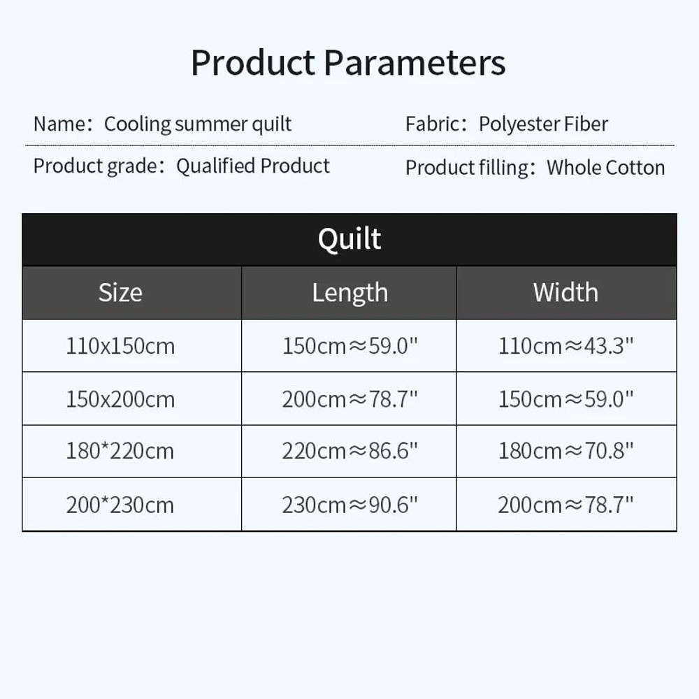 Lightweight Japanese Style Summer Quilt With Washable Cotton Polyester Blend For Skin Friendly Comf 5