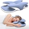 Ergonomic Memory Foam Cervical Pillow With Ice Silk Cover For Neck Pain Relief And Adjustable Sleep 0