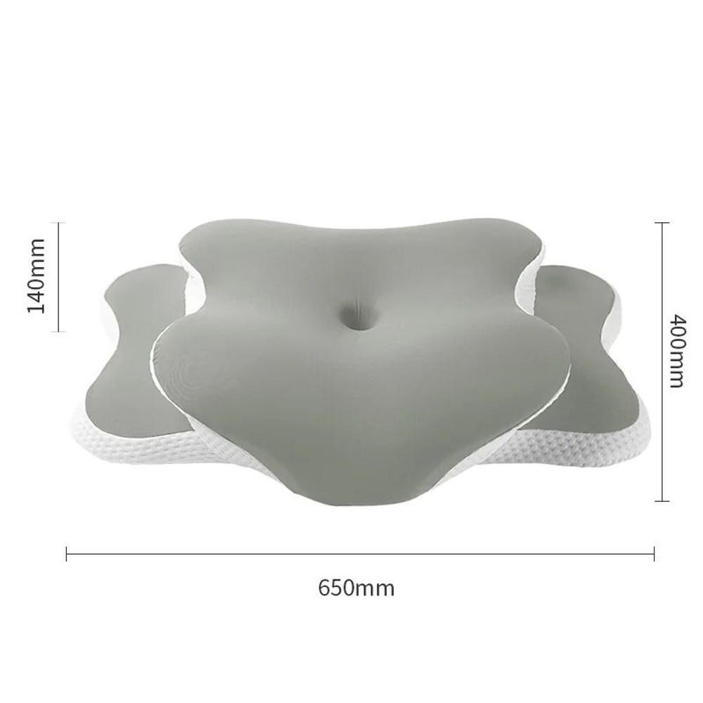 Ergonomic Memory Foam Cervical Pillow With Ice Silk Cover For Neck Pain Relief And Adjustable Sleep 7