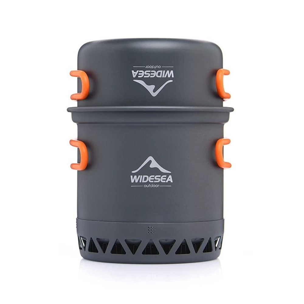 Outdoor Camping Cookware Set With Heat Resistant Pot And Kettle For Travel Cooking And Backpacking 6
