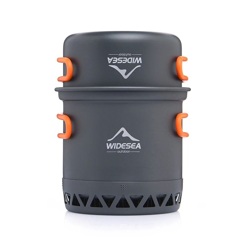 Outdoor Camping Cookware Set With Heat Resistant Pot And Kettle For Travel Cooking And Backpacking 6