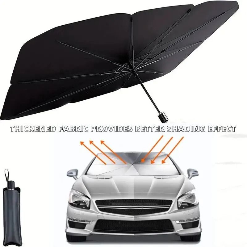 Foldable Car Windshield Sunshade Umbrella For Summer Interior Cooling And Sun Protection 0