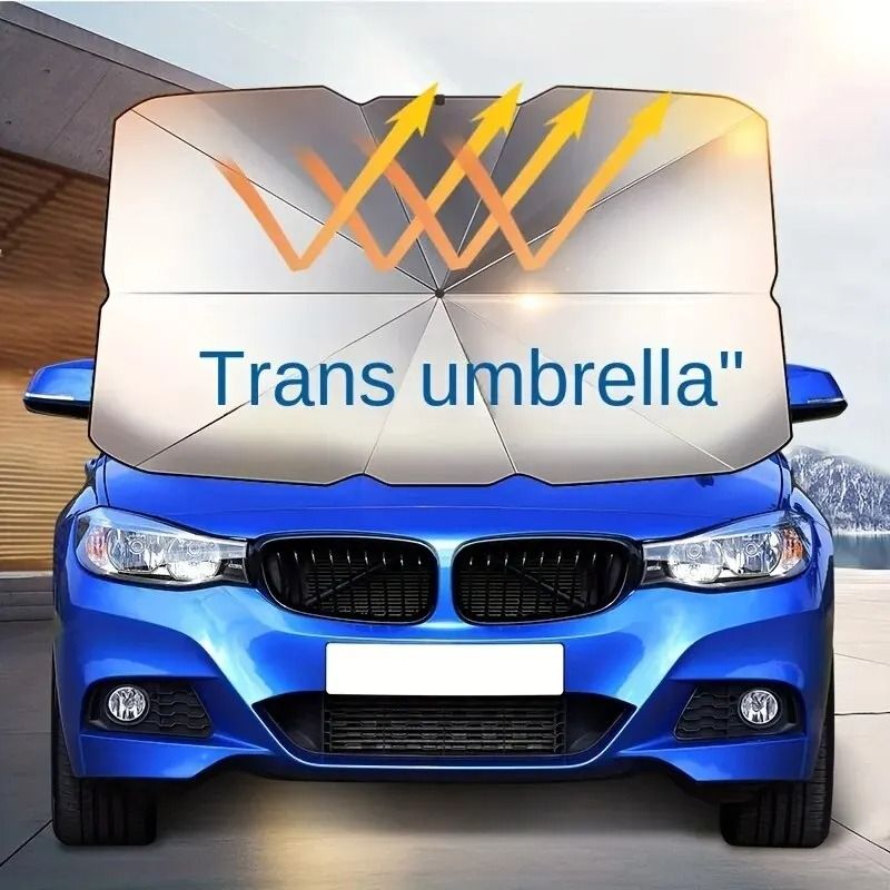 Foldable Car Windshield Sunshade Umbrella For Summer Interior Cooling And Sun Protection 2