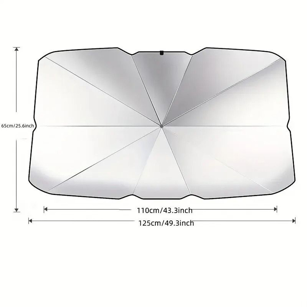 Foldable Car Windshield Sunshade Umbrella For Summer Interior Cooling And Sun Protection 4