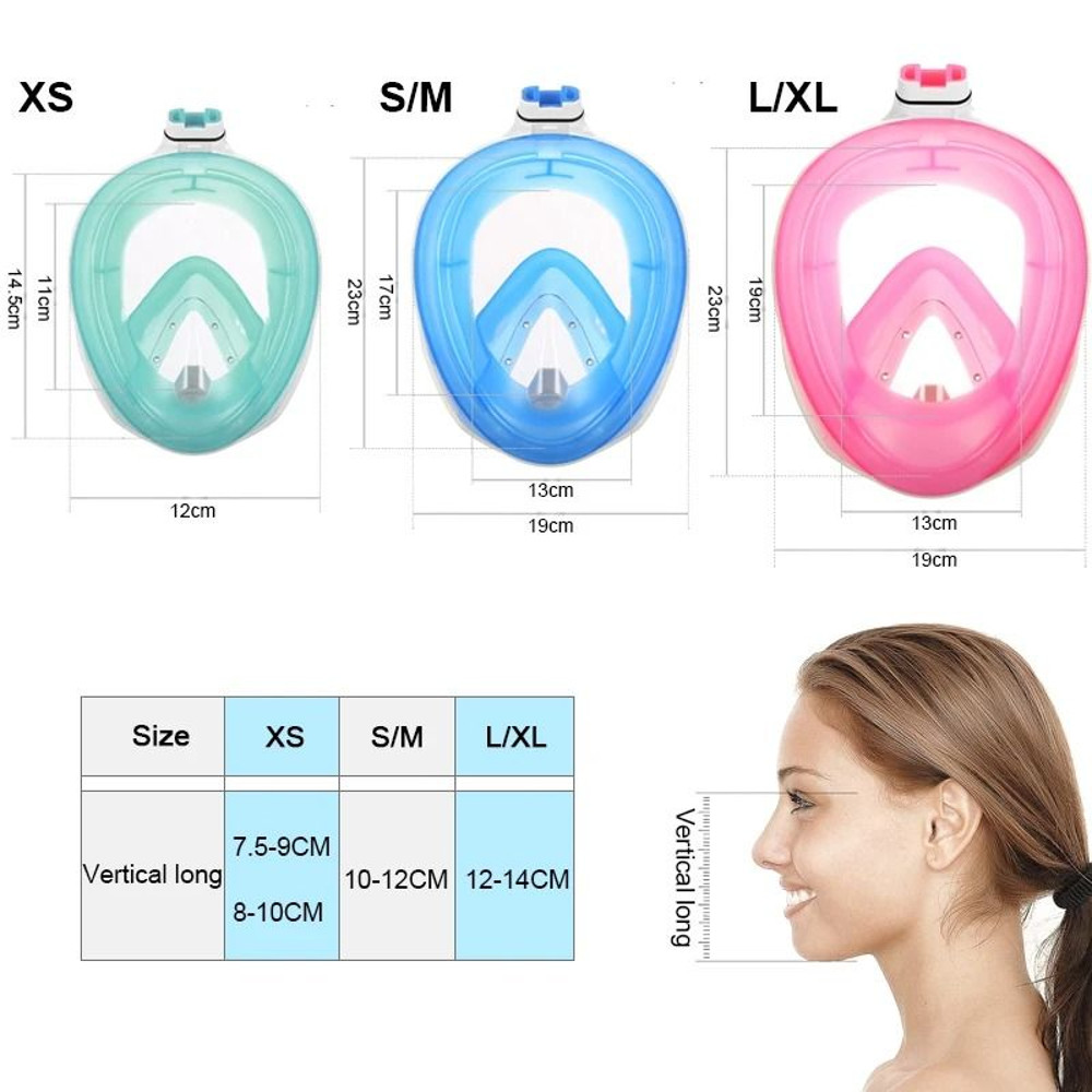 Full Face Snorkeling And Diving Mask With Anti Fog Design For Kids And Adults 1