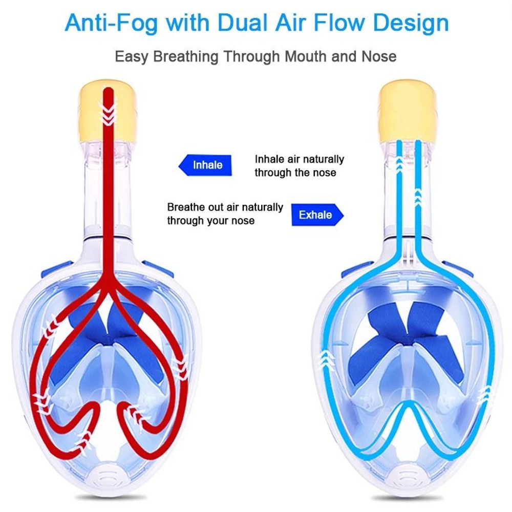 Full Face Snorkeling And Diving Mask With Anti Fog Design For Kids And Adults 4