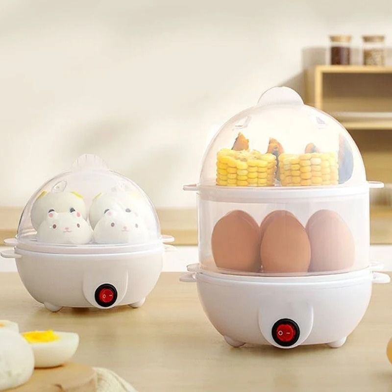 Multifunctional Electric Egg Boiler And Steamer With Double Layers For Breakfast Cooking And Kitche 1
