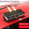 Solar LED Phone Number Plate Parking Card With Hidden Display For Car Dashboard And Temporary Stop 1